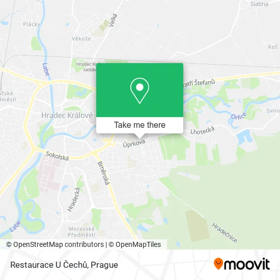 Карта Restaurace U Čechů