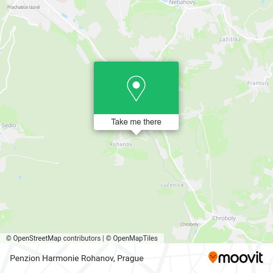 Penzion Harmonie Rohanov map