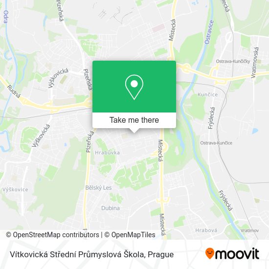 Vítkovická Střední Průmyslová Škola map