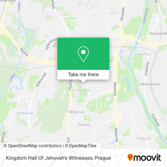 Kingdom Hall Of Jehovah's Witnesses map