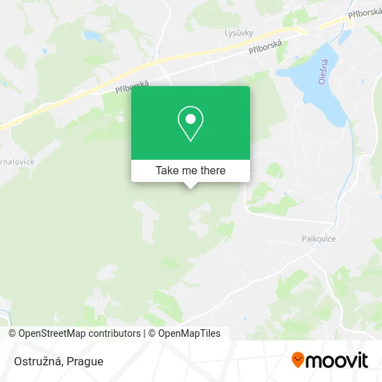 Карта Ostružná