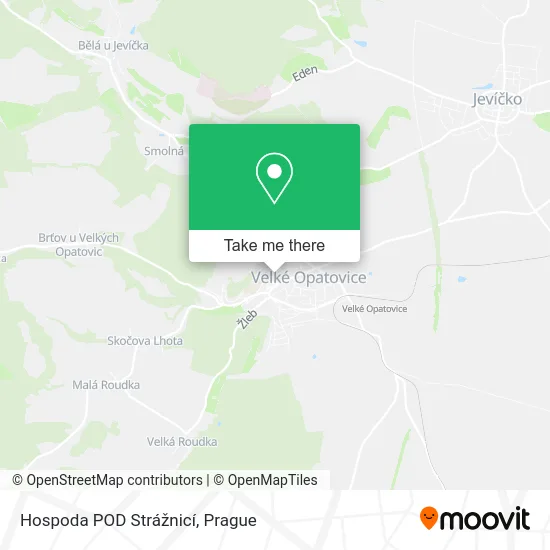 Hospoda POD Strážnicí map