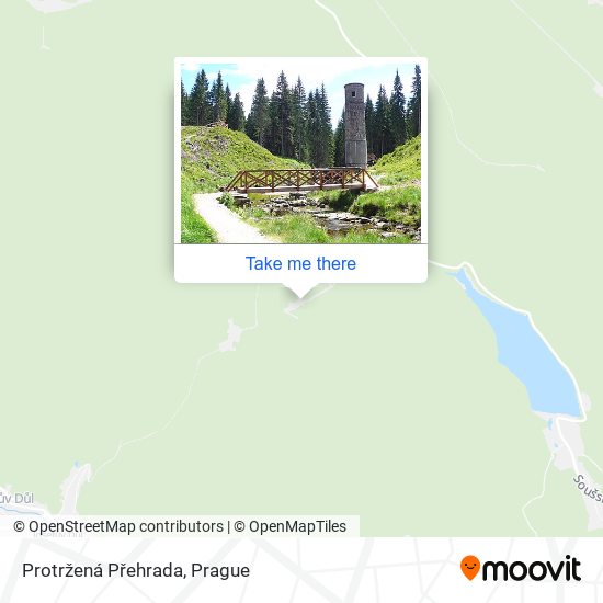 Protržená Přehrada map