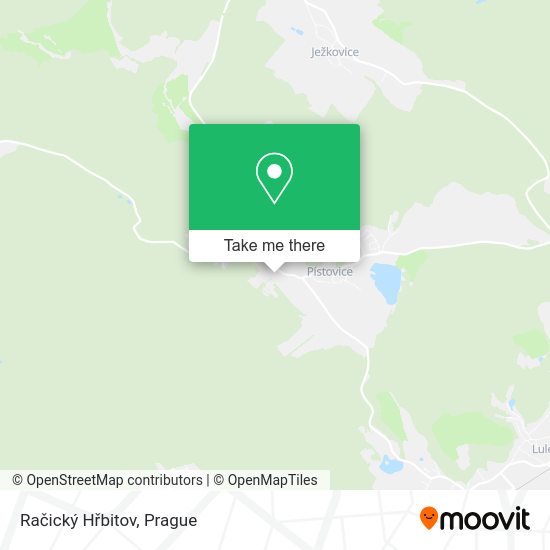 Račický Hřbitov map