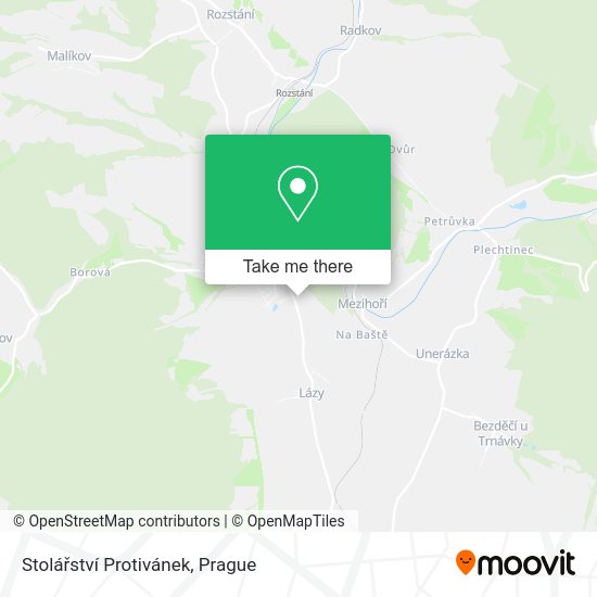 Stolářství Protivánek map