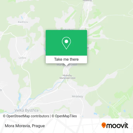 Карта Mora Moravia