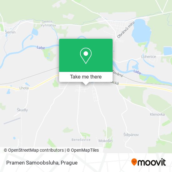 Карта Pramen Samoobsluha