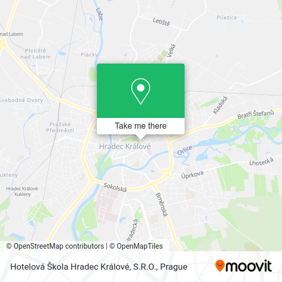 Hotelová Škola Hradec Králové, S.R.O. map