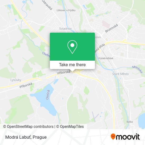 Карта Modrá Labuť