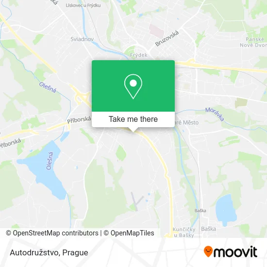 Карта Autodružstvo