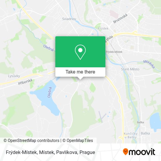 Frýdek-Místek, Místek, Pavlíkova map