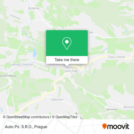 Карта Auto Ps. S.R.O.