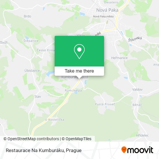 Restaurace Na Kumburáku map