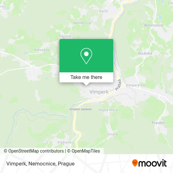 Карта Vimperk, Nemocnice