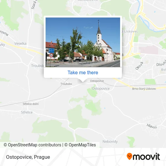 Карта Ostopovice