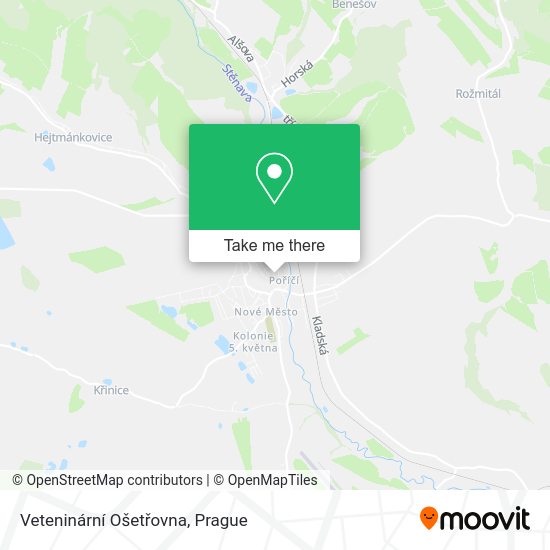 Veteninární Ošetřovna map