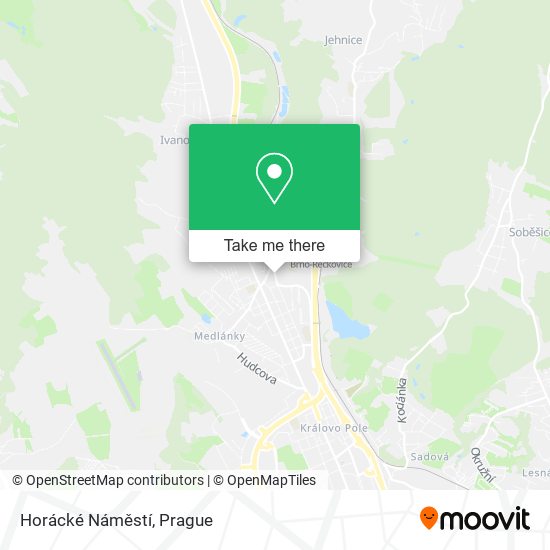 Horácké Náměstí map