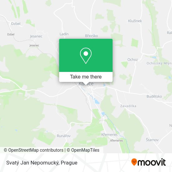Svatý Jan Nepomucký map
