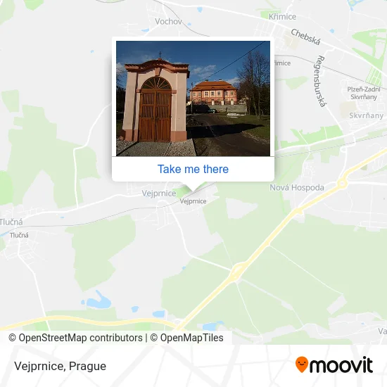 Карта Vejprnice
