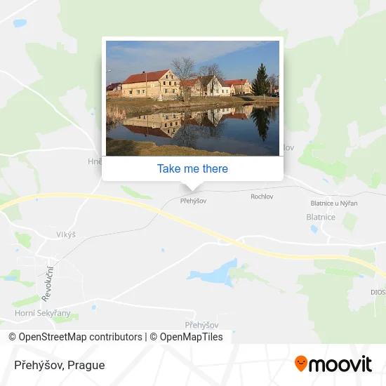 Přehýšov map