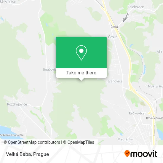 Карта Velká Baba