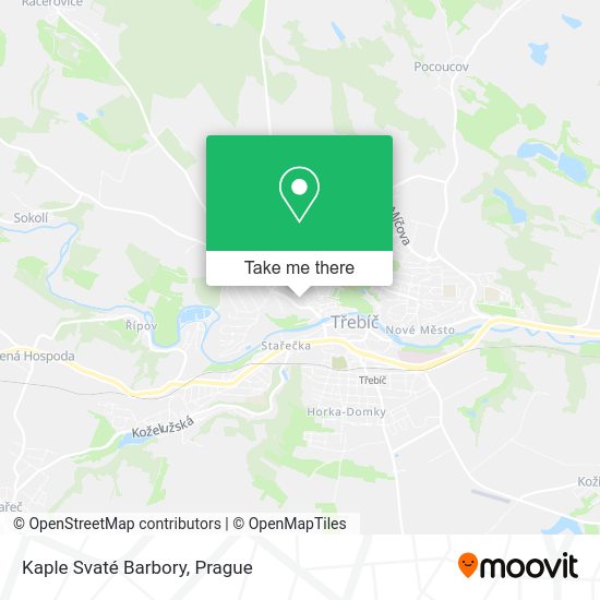 Kaple Svaté Barbory map