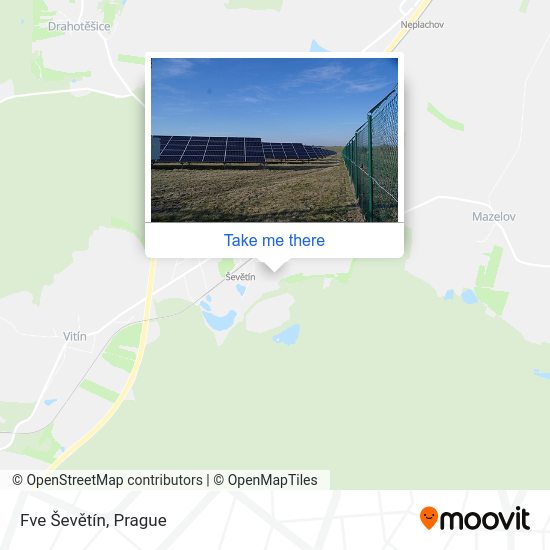 Fve Ševětín map
