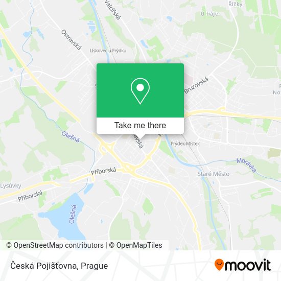 Česká Pojišťovna map