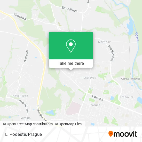L. Podéště map
