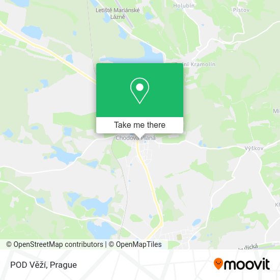 POD Věží map