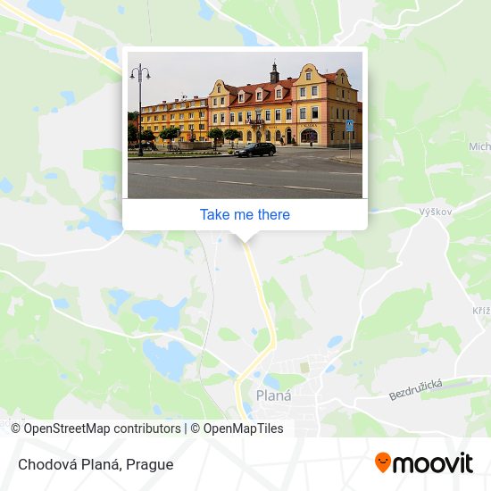 Chodová Planá map