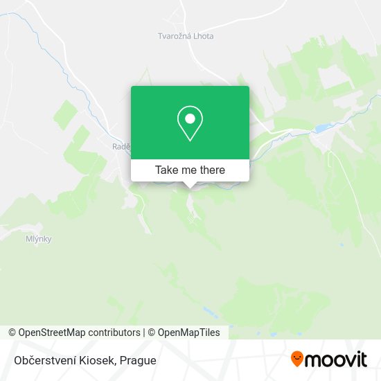 Občerstvení Kiosek map