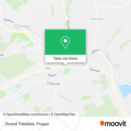 Zbraně Tobiášek map