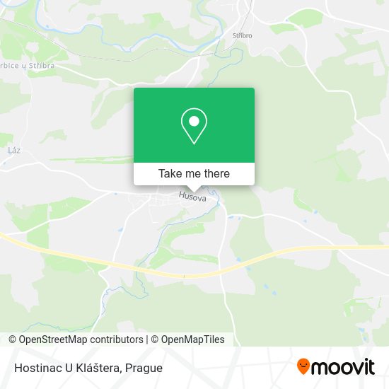 Hostinac U Kláštera map