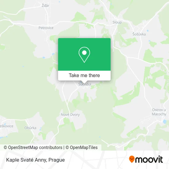 Карта Kaple Svaté Anny