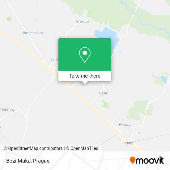 Boží Muka map