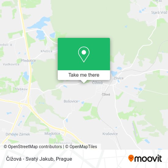 Čížová - Svatý Jakub map