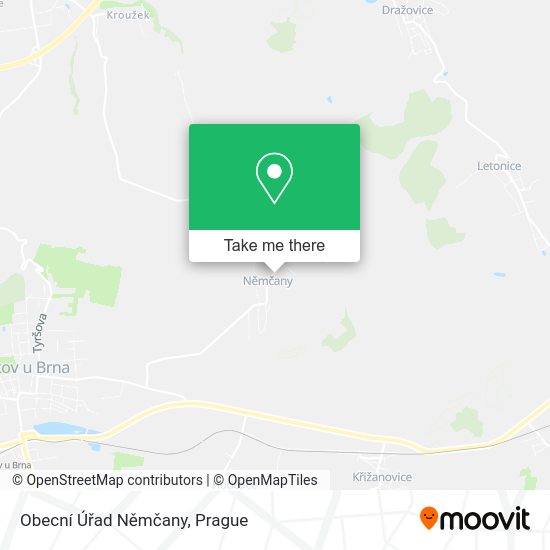 Obecní Úřad Němčany map