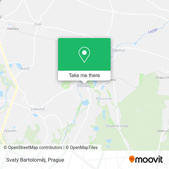 Svatý Bartoloměj map