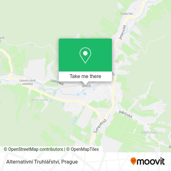 Alternativní Truhlářství map