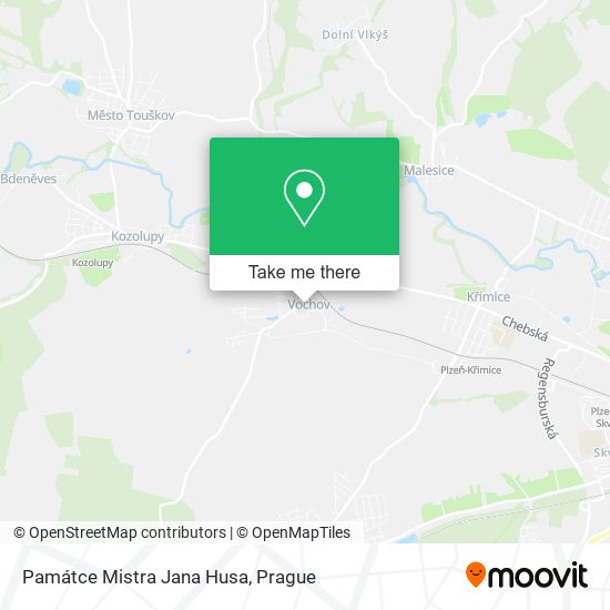 Památce Mistra Jana Husa map