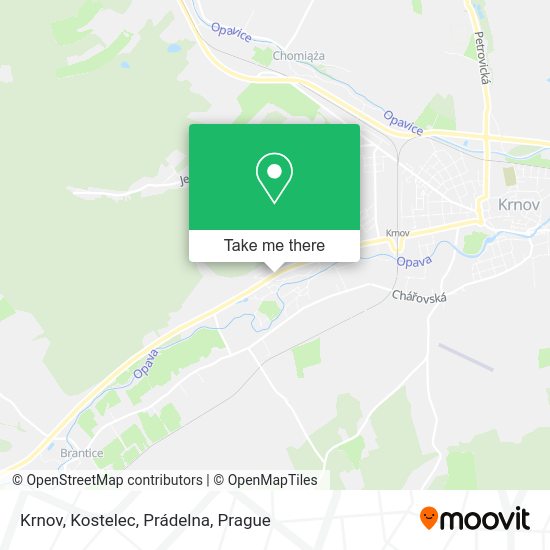Krnov, Kostelec, Prádelna map