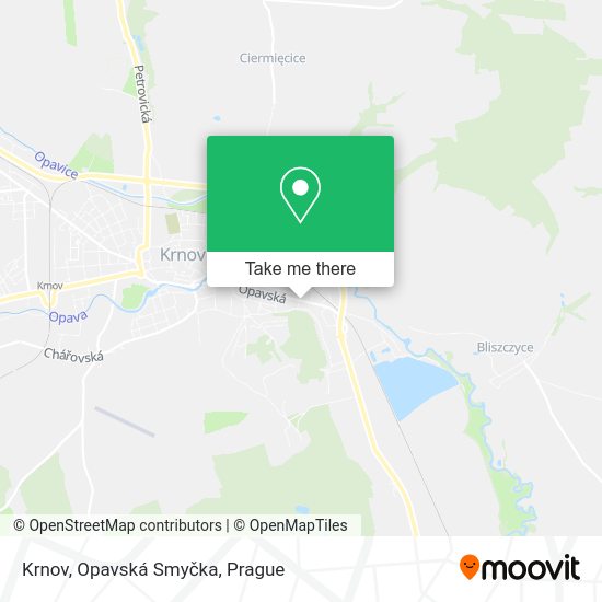 Krnov, Opavská Smyčka map