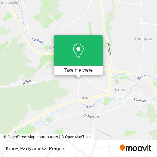 Krnov, Partyzánská map