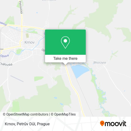 Krnov, Petrův Důl map