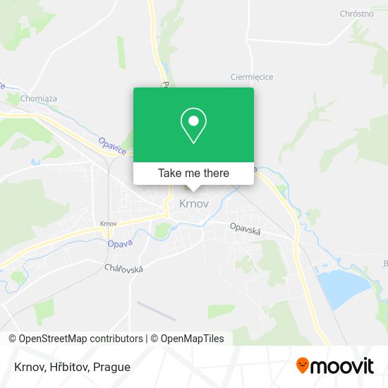 Карта Krnov, Hřbitov