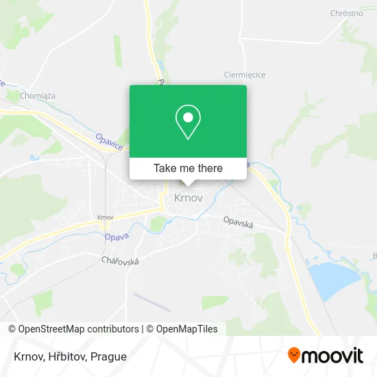 Карта Krnov, Hřbitov