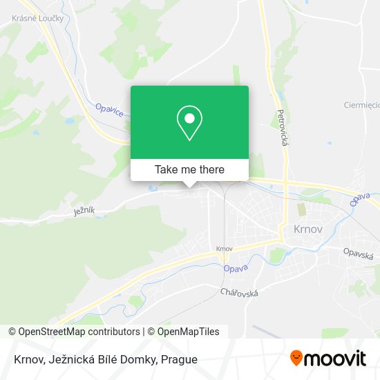 Krnov, Ježnická Bílé Domky map