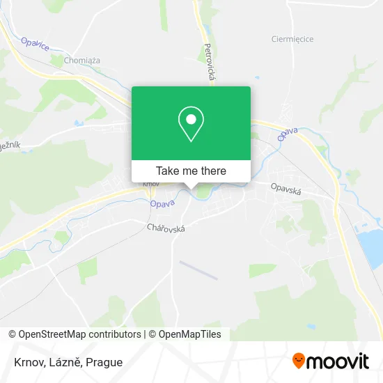 Карта Krnov, Lázně