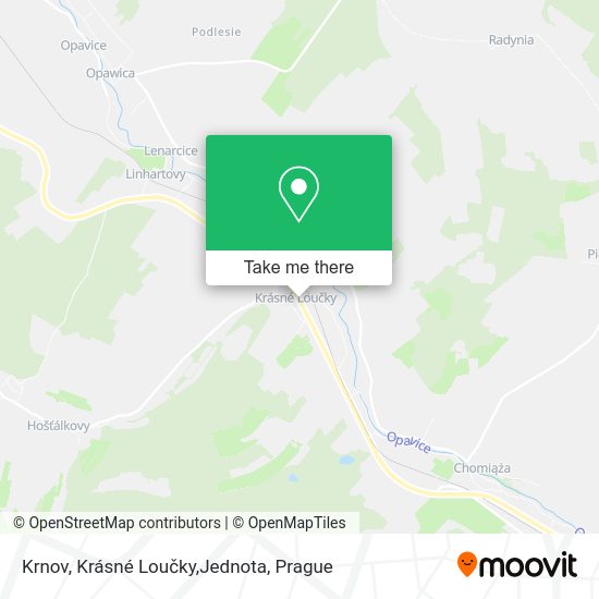 Krnov, Krásné Loučky,Jednota map
